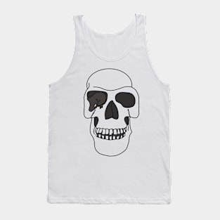 Skull with rat Tank Top